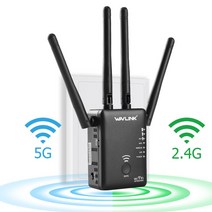 와이파이 증폭기 공유기 인터넷 Wavlink-Wifi 리피터 5GHz 750/1200mbps 무선 라우터 듀얼 밴드 2.4Ghz 액세스 포인트 긴 신호 범위 확장기, [04] AU Plug, [01] AC1200 wifi repeater