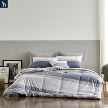 [헤지스홈]극세사 슬레잇[9온스] 퀸세트[이불+패드+베개커버]