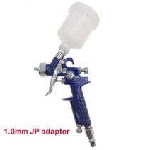 ROLKETU 0.5/0.8/1.0mm 노즐 H-2000 전문 HVLP 미니 페인트 스프레이 건 자동차 에어로그래프 공압, 1.0mm JP adapter, CHINA