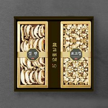 참나무 원목 재배 표고버섯 선물세트 / 절편 100g+표고칩 100g