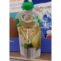 Little Journey baby food Puree 2nd Foods 리틀 저니 피어 애플 브로콜리 베이비 푸드 퓨레 4oz(113g) 4팩