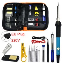 전기용접기 스포트용접기 미니스폿용접기 전기 납땜 인두 60W 용접 수리 도구 220/110V 조정 가능한 온도, 02 806 set(EU 220V), 02 806 set(EU 220V)