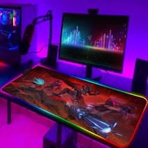 게이밍 의자리그 오브 레전드 컴퓨터 매트 RGB 마우스 게임 패드 Pc 액세서리 게이머 키보드 애니메이션, 08 HC006623_03 300x600x3mm