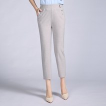 일자 9부 무지개 색상 중노년 면린넨 8부팬츠 빅사이즈 중년 마담 엄마옷 밴딩웨스트 아시아 마여성바지 992329539