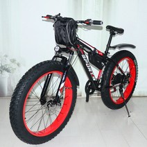 전기자전거 1000w 1000W 2000W 전원 산악 자전거 리튬 전기 48V 20Ah eBike 스노우 모빌, [01] 1000W 48V 15AH, 한개옵션1