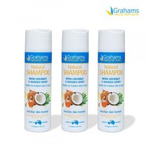 GRAHAMS 내추럴 샴푸 250ml X3개, FREE