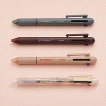 모나미 오클락 3+1 3색볼펜+샤프 0.5mm, 초코브라운