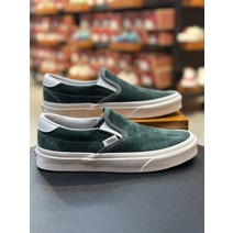 (반스) Slip-On 59 # Pig Suede # 남녀공용화 # jungle green/snow white (VN0A38GU94T)