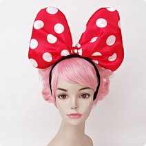 크리스마스 머리띠 XMAS 루돌프 산타 트리 사슴 성탄절 방울, B (18)대형땡리본머리띠(레드)