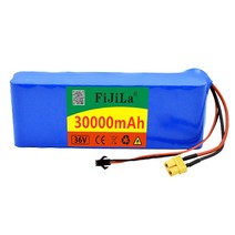 100% 새로운 36V 배터리 10S2P 30Ah 250W-500W 고전력 42V 전기 자전거 Ebike BMS, 한개옵션0, 한개옵션1
