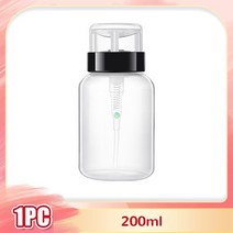 빈 펌프 디스펜서 네일 리필용 병 100/150/200ml 아트 UV 젤 폴리시 리무버 클리너 메이크업 매니큐어 도구, [07] 1PC Black 200ml