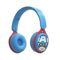 디즈니 스파이더맨 미키 무선 헤드폰 블루투스 서라운드 스테레오 접이식 노트북, 01 Captain America, 01 Captain America