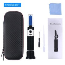 굴절계 휴대용 0100 염분 수족관 ATC 1 0001 070SG 수족관용 해수 계, Leather Box