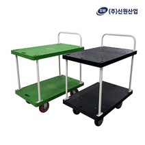 짐수레 운반카 신원산업 2단대차 일반스틸 블랙 대형, 상세 참조, 상세 참조
