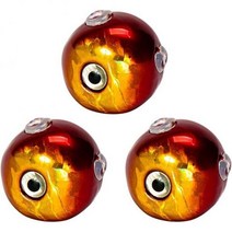 타이라바 텅스텐 헤드 무게(60g / 80g 100g), 레드 골드 (80g 3개 세트)