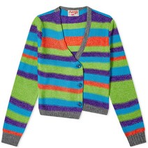 앤더슨벨 Andersson Bell Marta Asymetric Stripe Cardigan - Blue Multi