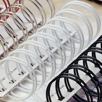 마이KIDMALL_카피어랜드 와이어링 9.5mm (3대1) 100입 제본기 화이트 블랙 와이어 스프 용스프 용링 제본_MMY키드MAl몰, 선택-옵션-☆검정