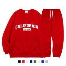 티글렛 남여공용 캘리포니아 도톰 맨투맨+조거팬츠셋트