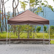 햇빛 가리개 캐노피 천막 3X3 스틸 골조+지붕 그늘막, 귀여운여인 32mm스틸 3X3_청백
