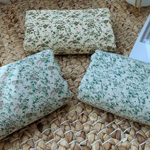 온더패브릭 / 대폭 선염린넨거즈슬러브] 빈티지 플라워 3color_WS 955 BA6, 민트