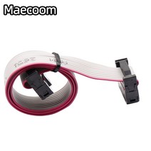 3D프린터 관련 부품 용품 2pcs 10 p 리본 케이블 50cm IDC10 플랫 핀 데이터 와이어 LCD 2004 12864 연장 R, 03 30cm