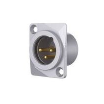 Monosaudio-SM3/SF3 순수 구리 XLR 암수 소켓 3 핀 패널 장착 섀시 사각형 모양 오디오/비디오 마이크/마이, 01 SM3G gold plated