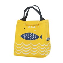 내마우스 피쉬 벨크로 보온보냉가방, 옐로우(NF126)