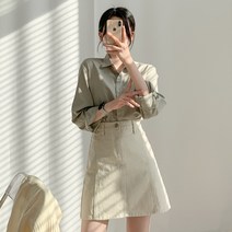 티데일리 여성용 프링 파스텔 베이직 셔츠