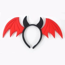 할로윈 박쥐 날개 머리띠 레드 파티소품 공연 축제 축하 연극 촬영