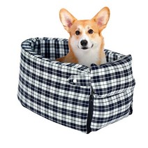 강아지 카시트 자동차 콘솔박스 좌석 애견시트 자동차 고양이 개 침대 휴대용 여행 소파 중앙 제어 안전 애, 01 P1 47x25x23cm