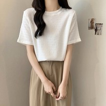 [레티고] 라운드넥 무지 쿨링 반팔 티셔츠