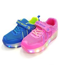 프리베어 1087 (LED안나옮) 휠운동화 바퀴운동화 휠리스 롤러운동화 바퀴신발 세븐신발