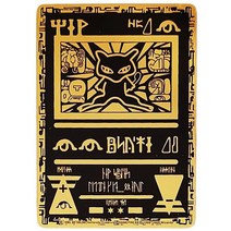 hard iron pokemon cards gold metal pokemon letters pikachu mewtwo charizard vmax game collection car, e33
