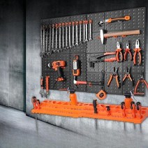 벽걸이 공구함 타공판 선반 수납대 진열대 정리대 걸이대 툴행거, A