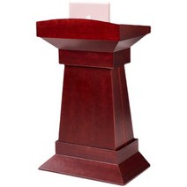 교회테이블 발표 강연 교회 연설용 세미나, 포디움 A형 (레드월넛색농도판)