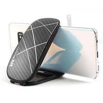 마우스 스마트폰 거치대 차량용 핸드폰 악어거치대, 카본에이트