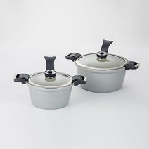 램프쿡 IH진공냄비 세트(20cm 24cm), 양수