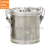 Kitchen 스텐 타공 육수통 멸치망 다시다망 육수통 육수내기용 스텐레스 다시망 우리기통, ♡스텐 미니멸치통 0-3호♡, [ 1개 ]