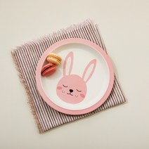 파티애니멀스 뱀부파이버 간식접시 토끼