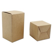 오토바이 배달통 배달가방 탑박스 갈색 크래프트 종이 접이식 상자 DIY 선물 패키지 판지 웨딩 파티 보관함 로트당 20 개, 3.Brown - 4x4x8cm