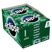 이클립스 Eclipse Gum 리글리 스피어 민트 무설탕 껌 18개입 8팩, 1개