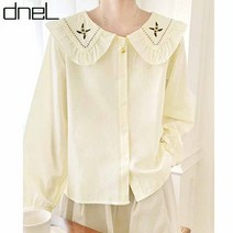드넬 드넬 프릴카_라자수블라우스DWB24291A (P002615879)