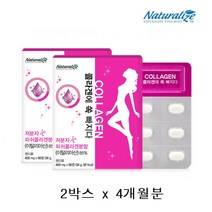 네추럴라이즈 저분자 피쉬콜라겐 분말 펩타이드 프락토올리고당 히알루론산 이탈리아산 2박스 4개월분