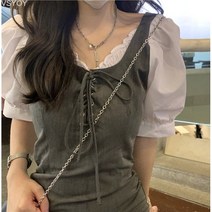 VSYOY 프렌치 반팔 원피스
