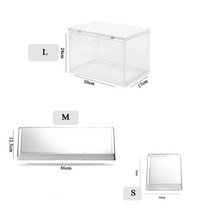 건담 레고 베어브릭 피규어 장식장 진열장 아크릴 케이스 투명 블라인드 박스 디스플레이, 엘 17x30x24cm 3층, 하얀