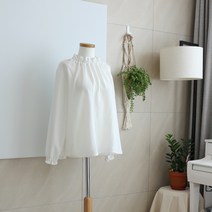 유명한원단 블라우스원단 바이오워싱 30수 도비 인견 레이온 원단 크레이프 백아이보리, 백아이보리(S오삼)