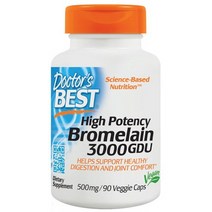 닥터스베스트 브로멜라인 파인애플 효소 500mg 90정 닥터베스트 브로멜린, 1개, 90개