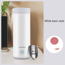약탕기 가정용 업소용 한약 도자기 중탕기 대용량 홍삼 달임기 전기 탕약기 110V ~ 240V 휴대용 전기 온수, 02 White basic