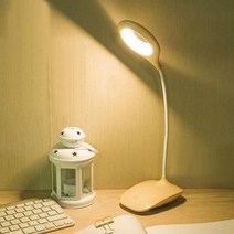 디월스 아이스크림 LED 데스크램프 충전가능 TD7501B 스탠드조명, 색상:베이지(TD7501B)