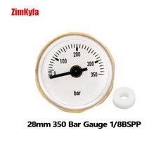 서바이벌 페인트볼 28mm 다이얼 정밀도 Bourdon 튜브 공기 압력 게이지 압력계